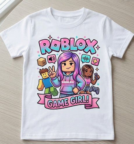 Tricou personalizat copii – Roblox, Game Girl!