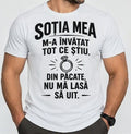 Tricou bărbați „Soția mea m-a învățat tot ce știu”, mesaj amuzant