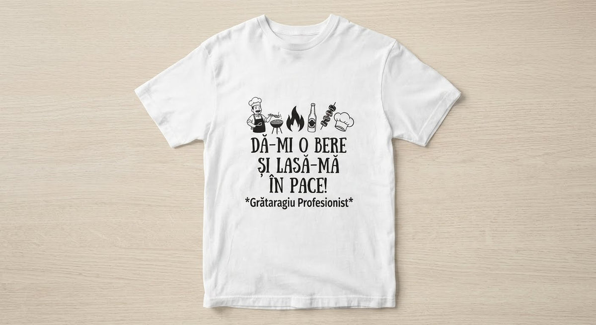 Tricou bărbați „Dă-mi o bere și lasă-mă în pace!”, grătaragiu profesionist