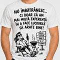 Tricou bărbați „Nu îmbătrânesc, am mai multă experiență”, cu grătar