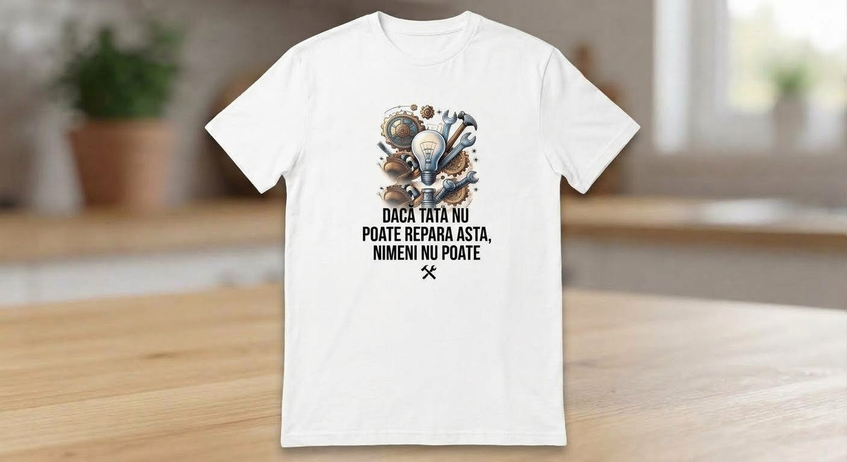 Tricou bărbați „Dacă tata nu poate repara asta, nimeni nu poate”