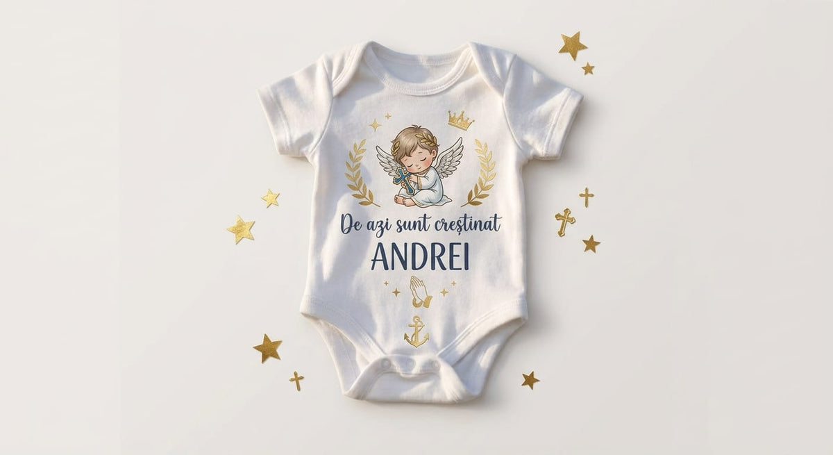 Body personalizat cu nume – De azi sunt creștinat, Andrei