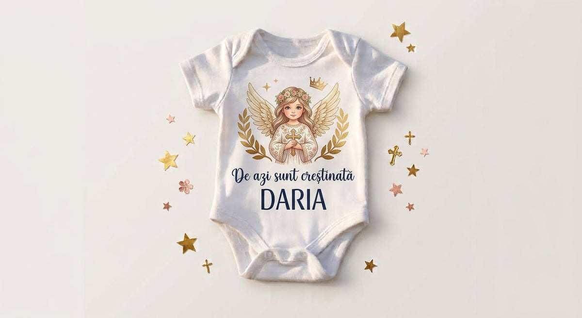 Body personalizat cu nume – De azi sunt creștinată, Daria