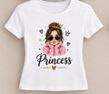 Tricou personalizat femei – Princess, coroană și ochelari de soare
