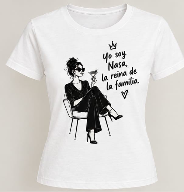Tricou personalizat femei – Nasa, la reina de la familia