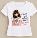 Tricou personalizat femei – Same bed, different dreams, He snores