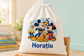 Săculeț personalizat cu Mickey, Minnie, Donald, Goofy, Pluto și nume