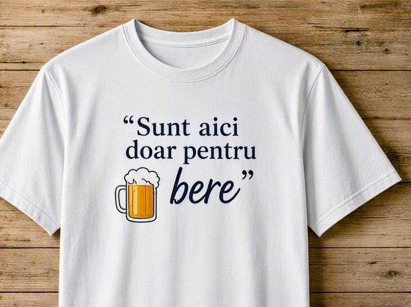Tricou bărbați „Sunt aici doar pentru bere”