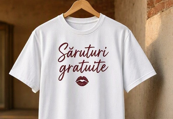 Tricou bărbați „Săruturi gratuite”