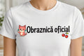 Tricou personalizat femei – Obraznică oficial, pisicuță și cireșe