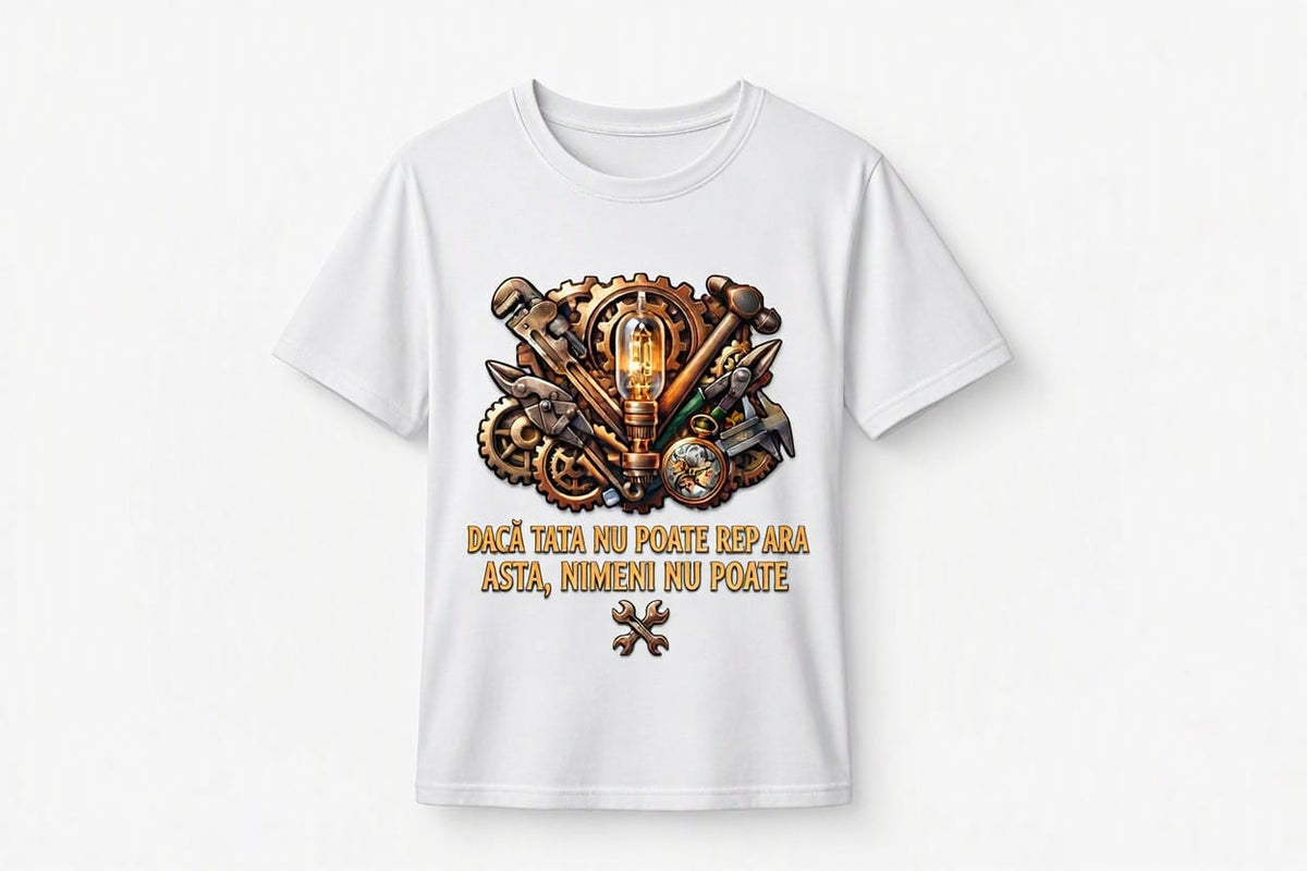 Tricou bărbați „Dacă tata nu poate repara asta, nimeni nu poate”