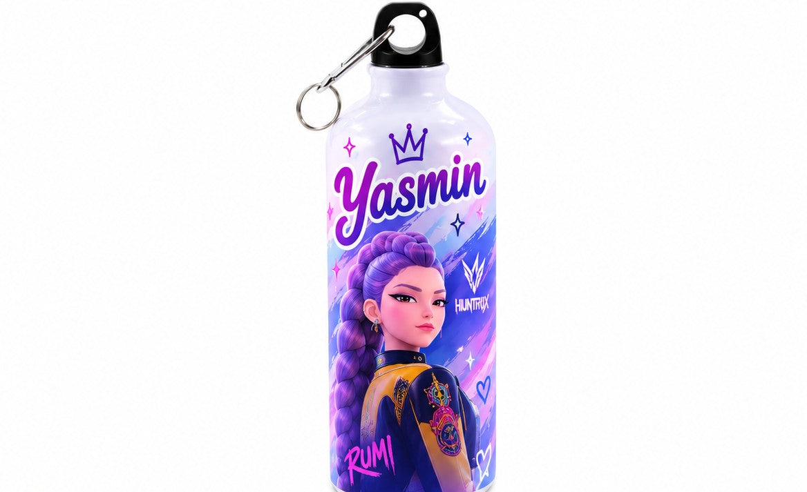 Bidon de apă personalizat cu Rumi HUNTR/X și nume, 500 ml