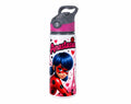 Bidon de apă personalizat cu Ladybug, Turnul Eiffel și nume, 650 ml
