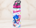 Bidon de apă personalizat cu Sonic, Amy Rose și nume, 650 ml