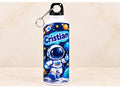 Bidon de apă personalizat cu astronaut, planete și nume, 500 ml