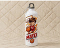 Bidon de apă personalizat cu băiețel baschetbalist și nume roșu, 500 ml