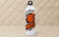 Bidon de apă personalizat cu minge și coș de baschet și nume, 500 ml