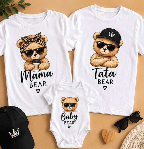 Set familie cu ursuleți – Mama Bear, Tata Bear și Baby Bear