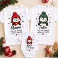 Set familie de Crăciun cu pinguini – Cel mai frumos cadou e familia