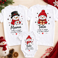 Set familie cu oameni de zăpadă – Mama, Tata și Bebe cred în magie