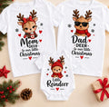 Set familie de Crăciun cu reni – Mom, Dad și Little Reindeer, 3 piese