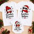 Set familie de Crăciun cu pinguini – Santa’s Princess, Helper și Little Man