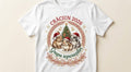 Tricou personalizat copii – Crăciun 2026, Grupa Iepurașilor, trei iepurași în ramă decorativă