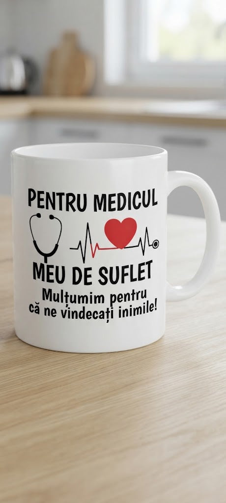 Cană pentru medic – Pentru medicul meu de suflet