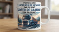 Cană Șofer de camion din pasiune – Camion pe drum montan