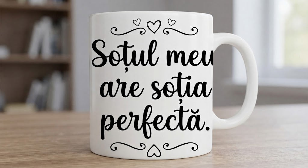 Cană amuzantă – Soțul meu are soția perfectă