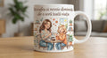 Cană pentru soră – De o cafea ai nevoie dimineața, două surori la masă