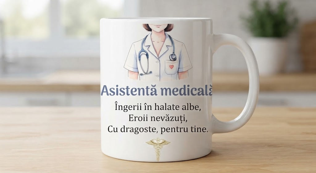 Cană pentru asistentă medicală – Îngeri în halate albe
